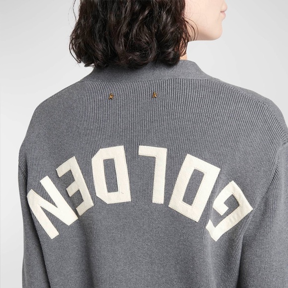 Golden Goose Charcoal and Cream Sweater